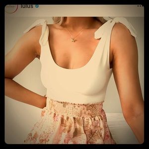 Lulus bows bodysuit